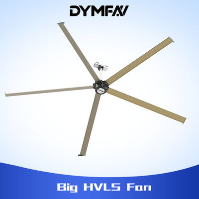 6.6m Gearless Big HVLS Ceiling Fans 1.5kW 65 RPM For Workshop