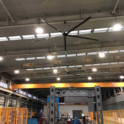 7.1m 1.5kw Warehouse Ceiling Fans High Efficiency HVLS Extra Large Ceiling Fans