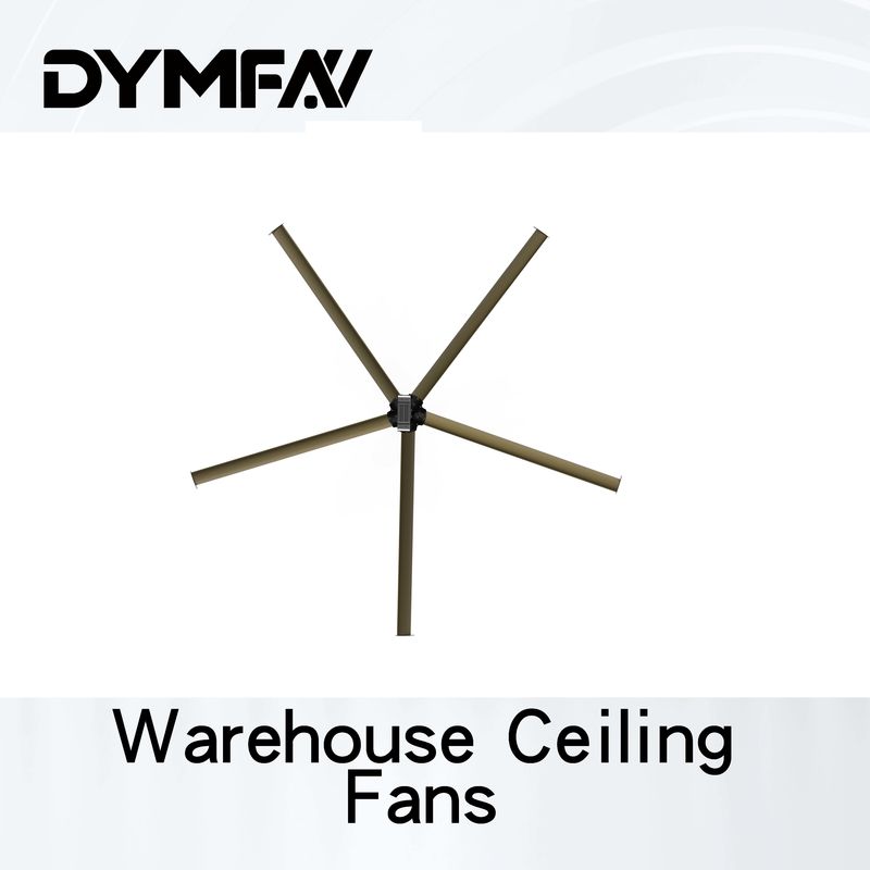 Aluminium Big Blade Ceiling Fans Commercial Industrial HVLS Big Ceiling Fans For Warehouse