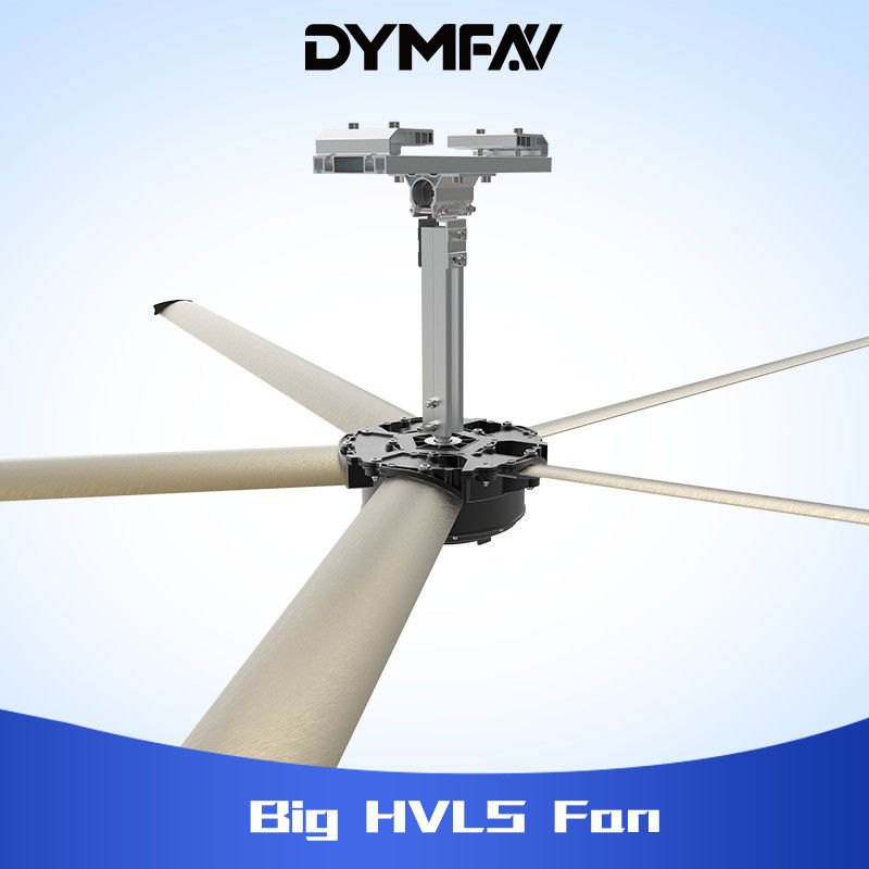 16ft Energy Saving Big HVLS Fans  10000 M3 / Min For Shopping Mall